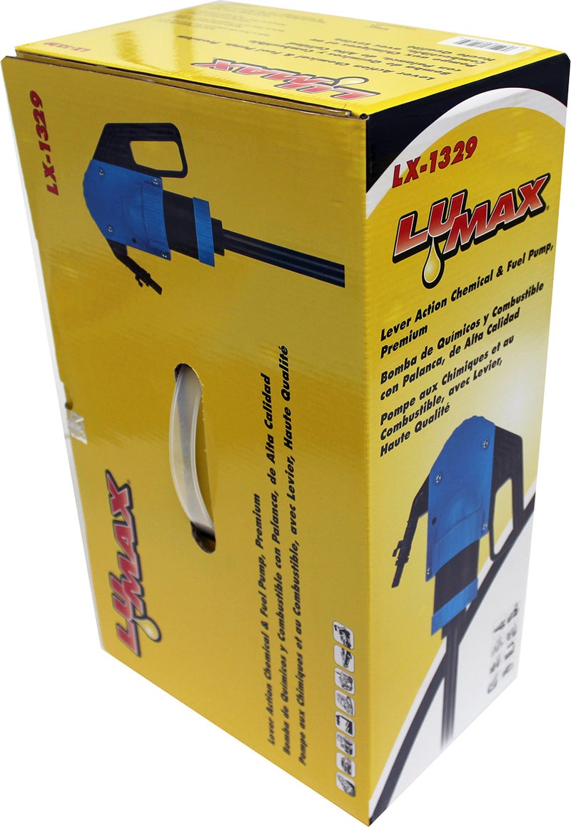 LUMAX LX-1329 Lever Action Premium Chemical Pump with Siphon Function, Designed for Fast Transfer of Acidic Solutions Chemicals, Fuels - Image 2
